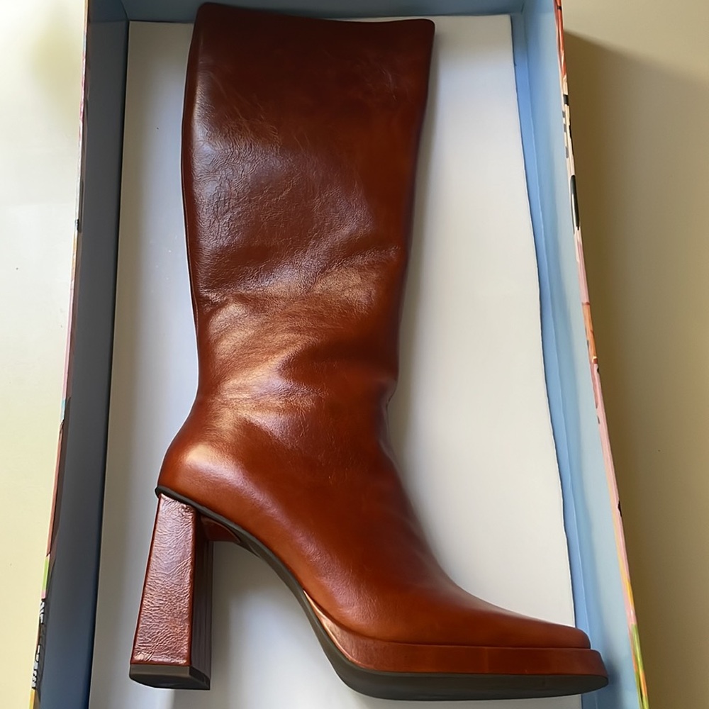 Jeffrey Campbell Brown Leather Boots - Picture 6 of 13